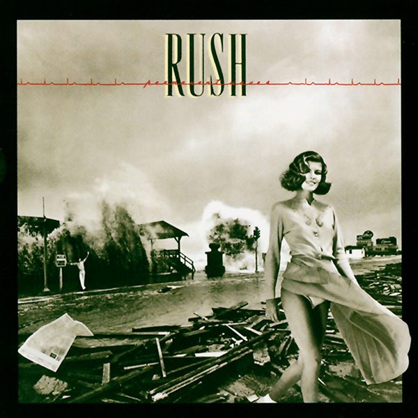Foto da capa do álbum Permanent Waves Rush